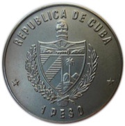 1 Peso Bee Hummingbird obverse image