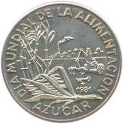 1 Peso Sugar Cane, Cuba, 1981 reverse image