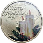 1 Dollar - Elizabeth II 4th Portrait - Merry Christmas 2013 reverse image