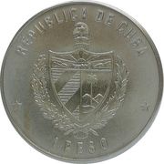 1 Peso Giant Gar Fish obverse image