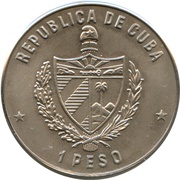 1 Peso Ernest Hemingway obverse image