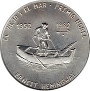 1 Peso The Old Man and the Sea, Cuba, 1982 reverse image