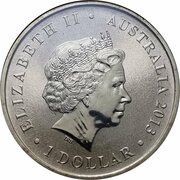 1 Dollar - Elizabeth II 4th Portrait - Year of the Snake obverse image