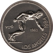 1 Peso Runner, Cuba, 1983 reverse image