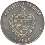 1 Peso Soccer World Championship - Mexico 86 obverse image