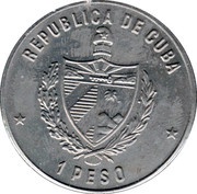 1 Peso Copper Charity Church obverse image