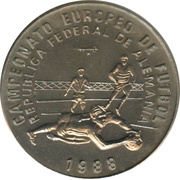 1 Peso European Cup 1988, Cuba, 1988 reverse image