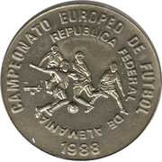 1 Peso European Cup 1988, Cuba, 1988 reverse image