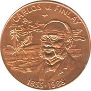 1 Peso Carlos J. Finlay, Cuba, 1988 reverse image