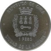1 Peso 3 Footballers obverse image