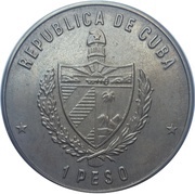 1 Peso Cuban Tobacco obverse image