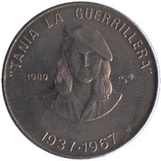 1 Peso Tania the Guerilla Fighter reverse image