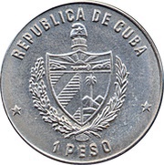 1 Peso Arrival at Cuba obverse image