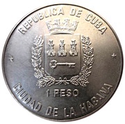 1 Peso Italian Map obverse image