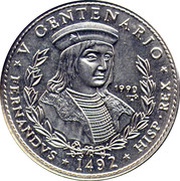 1 Peso King Ferdinand, Cuba, 1990 reverse image