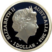1 Dollar - Elizabeth II 4th Portrait - Maklouf Effigy - Silver Gem-Proof obverse image