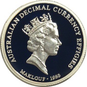 1 Dollar - Elizabeth II 4th Portrait - Maklouf Effigy - Silver Gem-Proof, Australia, 2013 reverse image