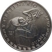 1 Peso Guama, Cuba, 1992 reverse image