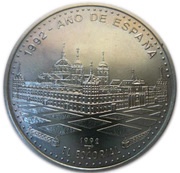1 Peso El Escorial, Cuba, 1992 reverse image