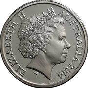 1 Dollar - Elizabeth II 4th Portrait - 30 Years Mob of Roos - Gold Plated obverse image