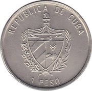1 Peso Stegosaurus obverse image