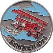 1 Peso Fokker Dr.I, Cuba, 1994 reverse image