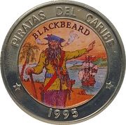 1 Peso Blackbeard reverse image