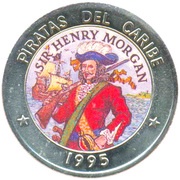 1 Peso Sir Henry Morgan, Cuba, 1995 reverse image