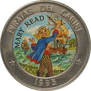 1 Peso Mary Read, Cuba, 1995 reverse image