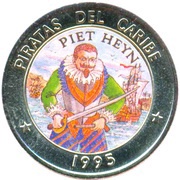 1 Peso Piet Heyn, Cuba, 1995 reverse image