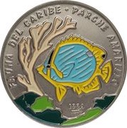 1 Peso Yellow Perch, Cuba, 1996 reverse image
