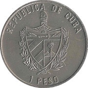 1 Peso 40th Anniversary of Landing of the Granma obverse image