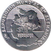 1 Peso Expo 2000 - Hannover, Cuba, 1998 reverse image