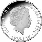 1 Dollar - Elizabeth II 4th Portrait - Sydney New Year's Eve obverse image