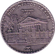 1 Peso Monumentos de Cuba, Cuba, 2001 reverse image