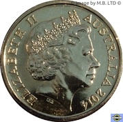 1 Dollar - Elizabeth II 4th Portrait - A Voyage to Terra Australis obverse image