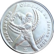 1 Peso Summer Olympic Games 2008, Cuba, 2006 reverse image