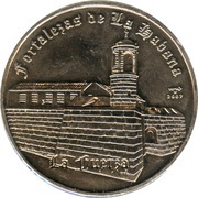 1 Peso La Fuerza, Cuba, 2007 reverse image
