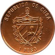 1 Peso Raul and Fidel Castro obverse image