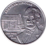 1 Peso Abraham Lincoln, Cuba, 2009 reverse image