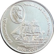 1 Peso Charles Darwin, Cuba, 2009 reverse image