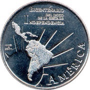 1 Peso Independence, Cuba, 2011 reverse image