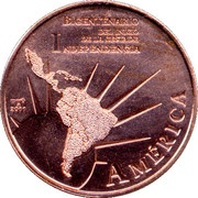 1 Peso Independence reverse image