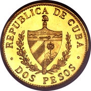 2 Pesos José Martí obverse image