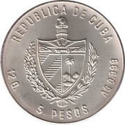 5 Pesos Butterfly Flower obverse image