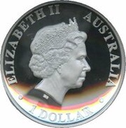 1 Dollar - Elizabeth II 4th Portrait - Kangaroo - High Relief Silver Proof obverse image