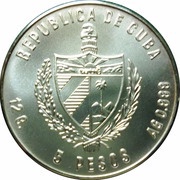 5 Pesos Emerald Hummingbird obverse image
