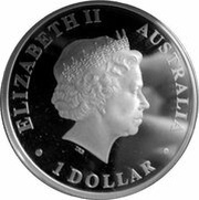 1 Dollar - Elizabeth II 4th Portrait - Wandering albatross obverse image