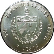 5 Pesos Marlin fishing obverse image
