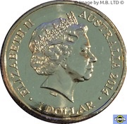 1 Dollar - Elizabeth II 4th Portrait - Year of the Horse obverse image